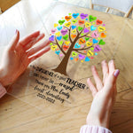 The Influence Of A Good Teacher Can Never Be Erased - Personalized Acrylic Plaque - End of year, School Leaving, Birthday, Appreciation Gift For Teacher