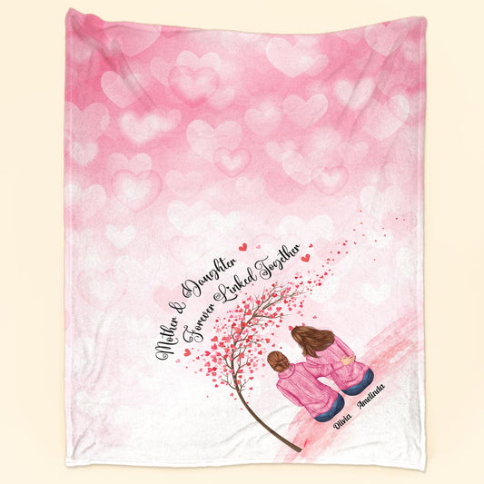 The Love Between A Mother And Daughter - Personalized Blanket - Birthday, Loving Gift For Mom, Mother, Daughter