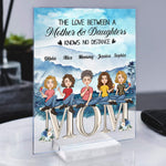 The Love Between A Mother & Children Knows No Distance - Personalized Acrylic Plaque - Mother's Day, Birthday, Loving Gift For Mom, Mother, Mum - Daughter, Son