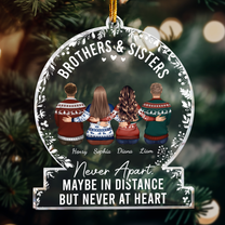 The Love Between Brothers & Sisters Is Forever - Personalized Acrylic Ornament