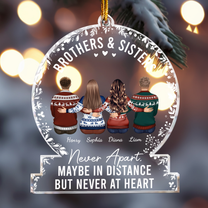 The Love Between Brothers & Sisters Is Forever - Personalized Acrylic Ornament