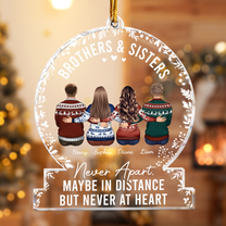 The Love Between Brothers & Sisters Is Forever - Personalized Acrylic Ornament