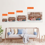 The Love Between Family Is Forever - Personalized Canvas - Christmas Gift Family Canvas For Dad, Mom, Children - Family Hugging
