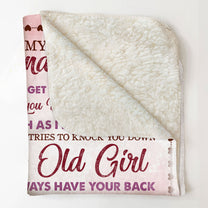 The Love Between Grandma And Granddaughter - Personalized Blanket