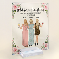 The Love Between Mother And Daughters - Personalized Acrylic Plaque