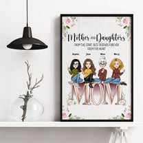 The Love Between Mother And Daughters - Personalized Poster/Wrapped Canvas