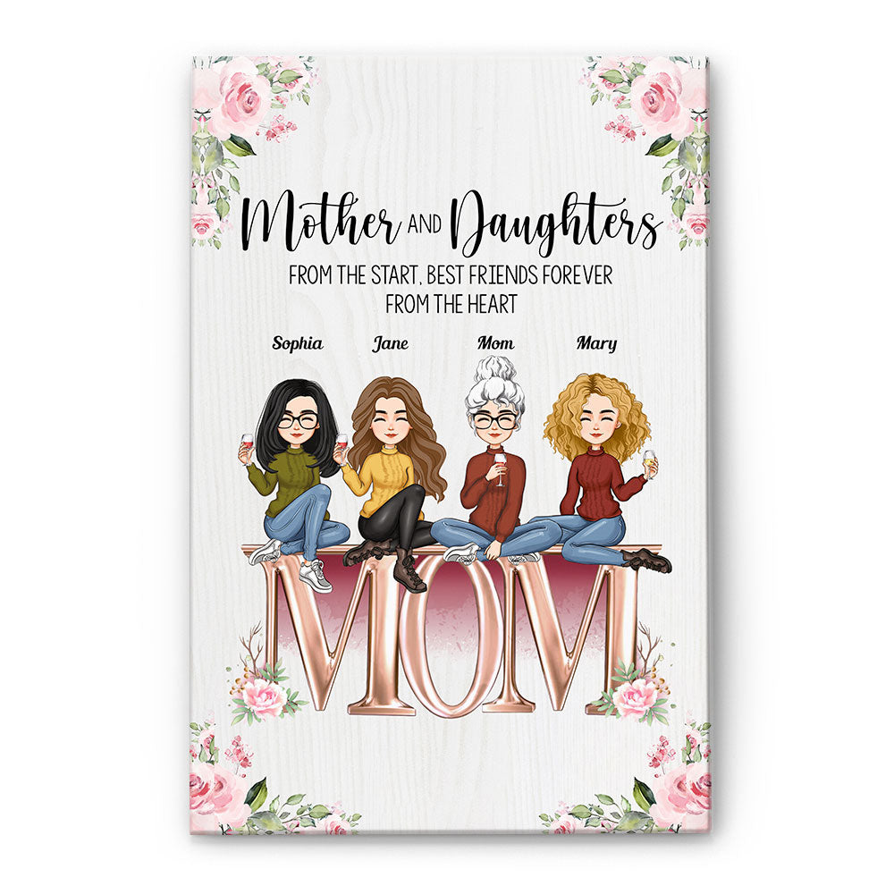 Mother Is Your Best Friends, Personalized poster Gifts For Mom from daughter