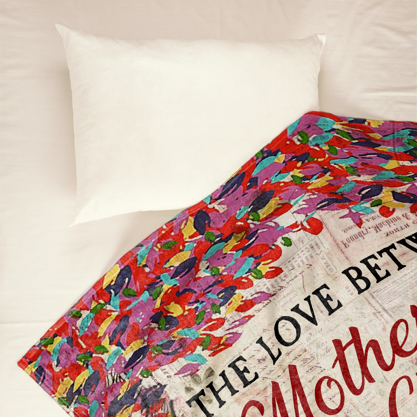The Love Between Mother & Children Forever - Personalized Blanket - Mothers Day Gift For Mom, Mama