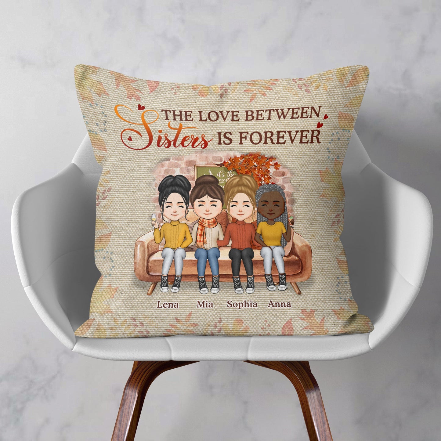 We're Sisters Forever - Bestie Personalized Custom Pillow (Insert Incl -  Pawfect House ™