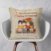 The Love Between Sisters Is Forever - Personalized Pillow (Insert Included) - Fall Vibes Gift For Sisters, Brothers, Siblings, Long Distance Family, Heartwarming Gift