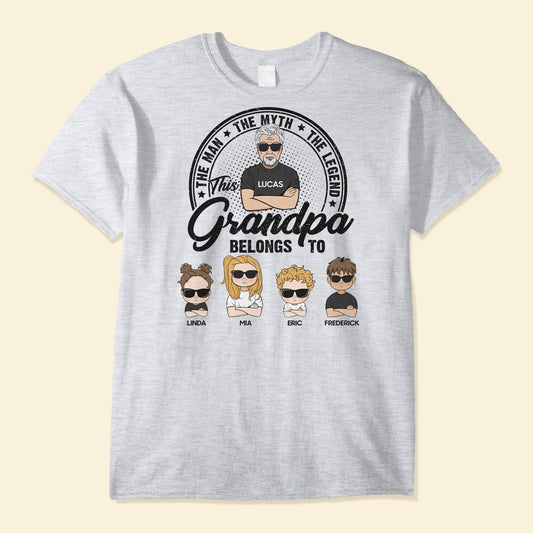 The Man The Myth The Legend Dad Grandpa Papa - Personalized Shirt