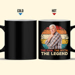 The Man. The Myth. The Legend - Personalized Photo Color Changing Mug