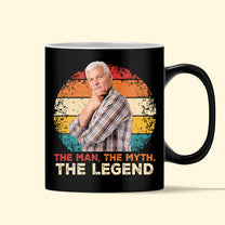 The Man. The Myth. The Legend - Personalized Photo Color Changing Mug