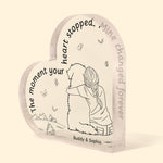 The Moment Your Heart Stopped Mine Changed - Personalized Acrylic Plaque
