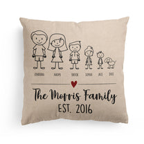 The Morris Family - Personalized Pillow (Insert Included)