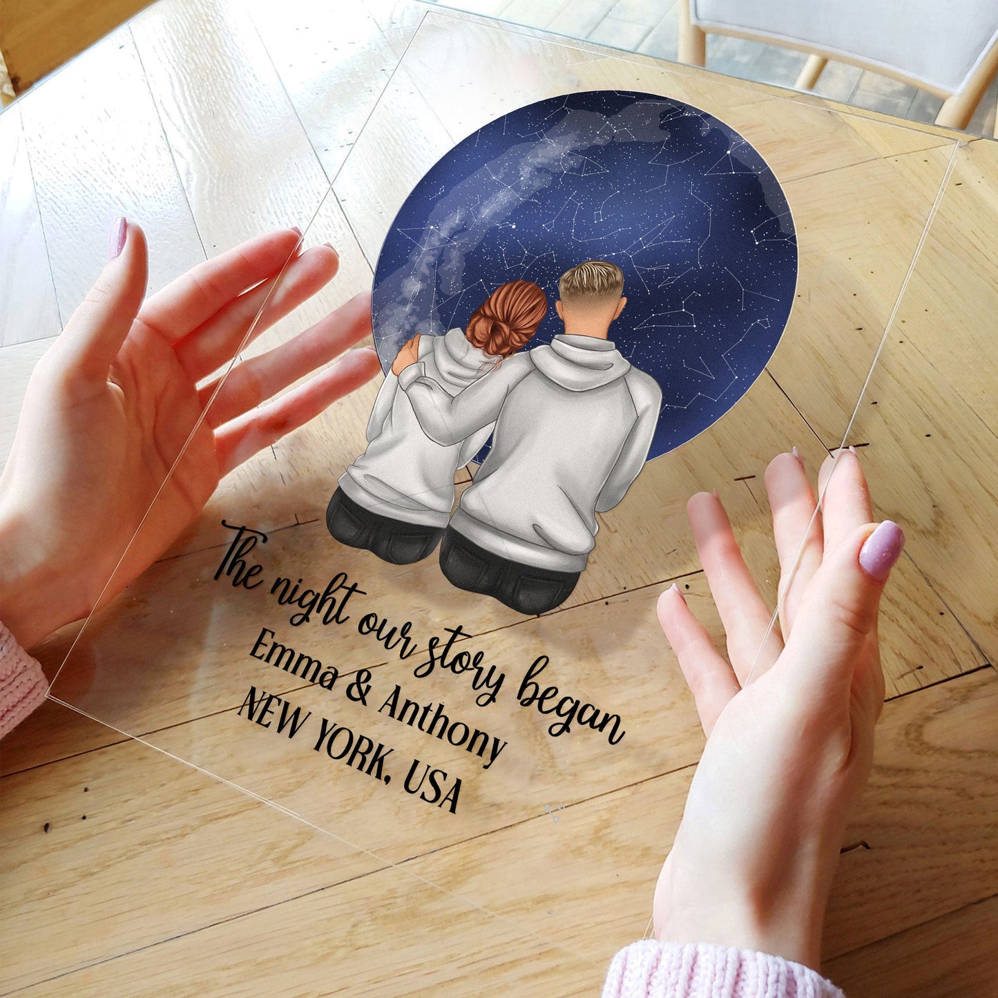 The Night Our Story Began - Personalized Acrylic Plaque