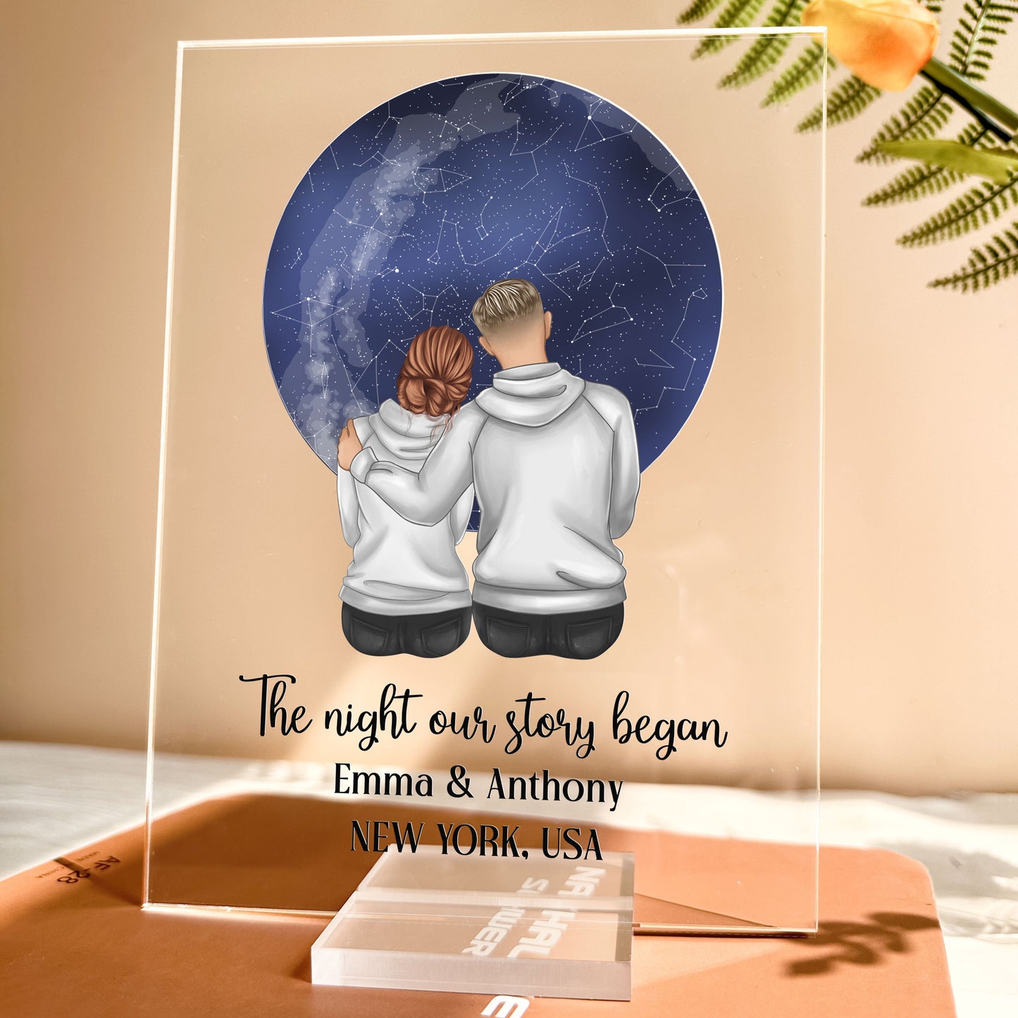 The Night Our Story Began - Personalized Acrylic Plaque