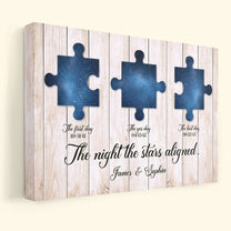 The Night The Stars Aligned - Personalized Wrapped Canvas