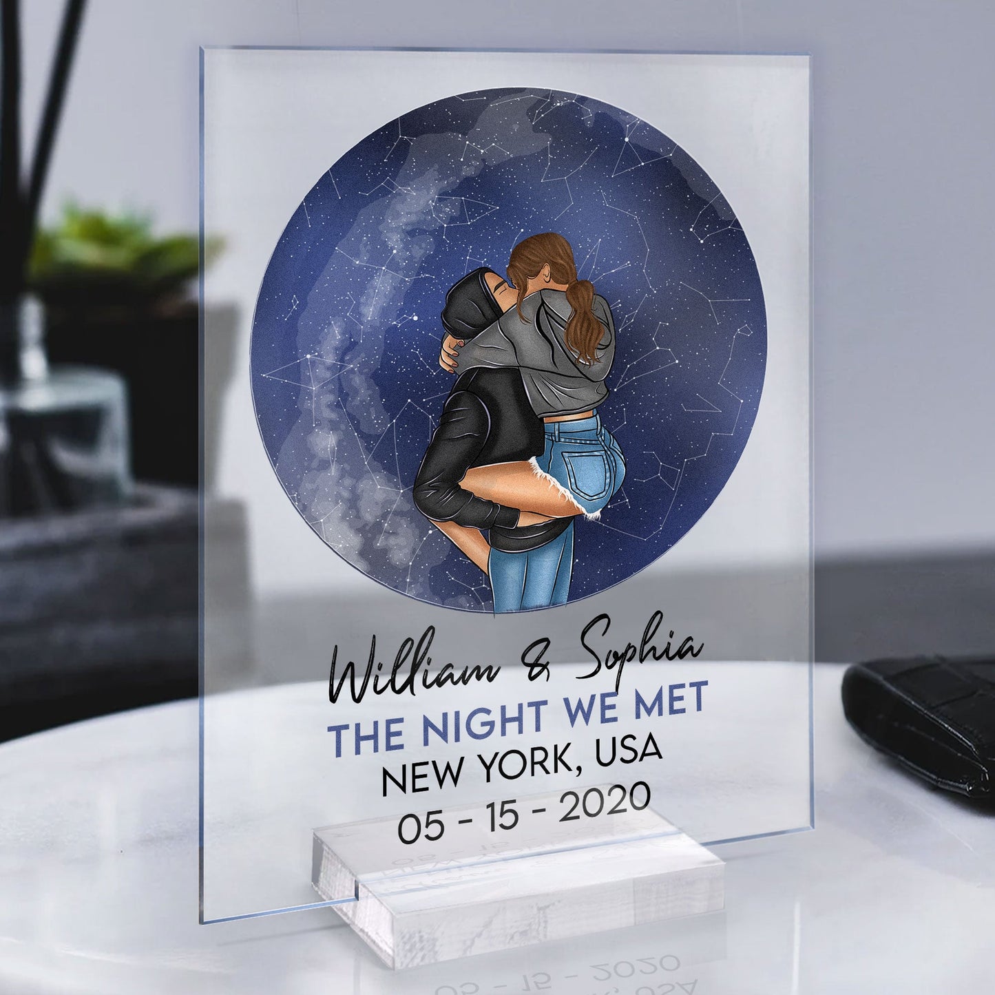 The Night We Met Star Map 2 - Personalized Acrylic Plaque