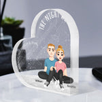 The Night We Met Star Map - Personalized Heart Shaped Acrylic Plaque