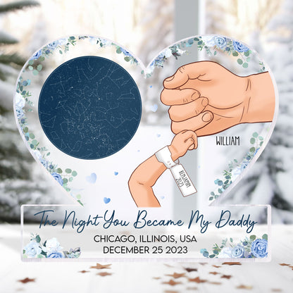 The Night You Became My Mommy 1St Mother's Day - Personalized Acrylic Plaque