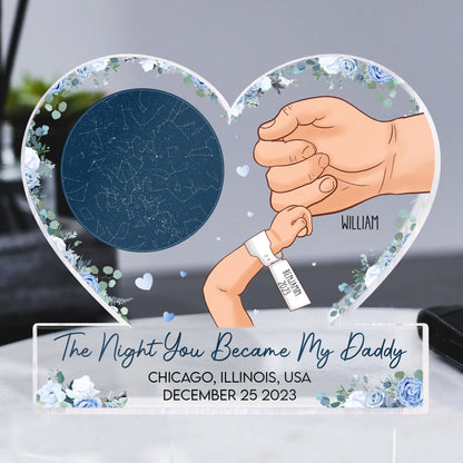 The Night You Became My Mommy 1St Mother's Day - Personalized Acrylic Plaque