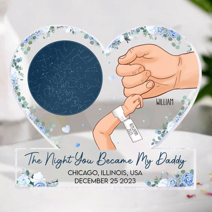 The Night You Became My Mommy 1St Mother's Day - Personalized Acrylic Plaque