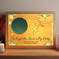 The Night You Became My Mommy 1St Mother's Day - Personalized Frame Light Box