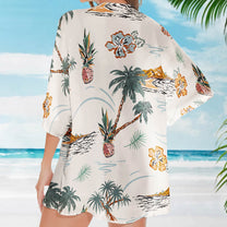 The Queen Has Retired - Personalized Women's Kimono Chiffon Cover Up