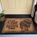 The Queen Is Not Accepting Audiences Today - Personalized Doormat