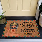 The Queen Is Not Accepting Audiences Today - Perzonalized Doormat