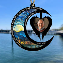 The Sky Looks Different When Someone You Love Is Up There - Personalized Suncatcher Photo Ornament