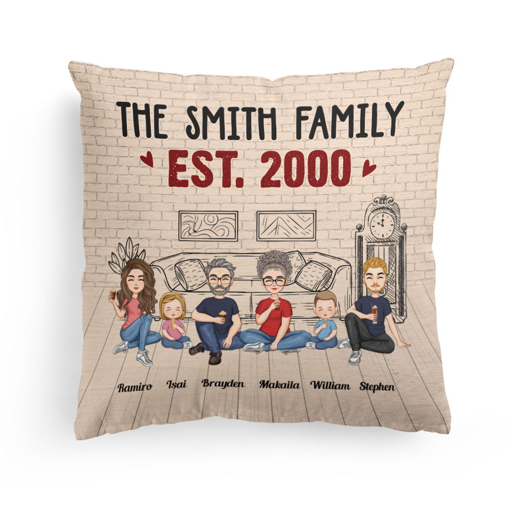 The Smith Family - Personalized Pillow (Insert Included)