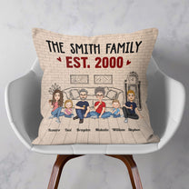 The Smith Family - Personalized Pillow (Insert Included)