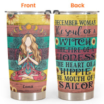 The Soul Of A Witch - Personalized Tumbler Cup - Gift For Hippies