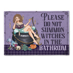 The Witch Is In - Personalized Doormat - Halloween, Witchcraft Gift For Friends, Best Friend, Witches