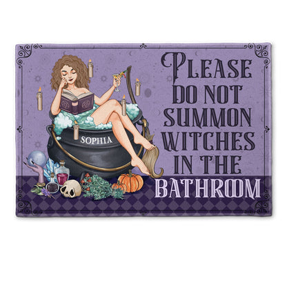 The Witch Is In - Personalized Doormat - Halloween, Witchcraft Gift For Friends, Best Friend, Witches