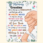The World's Best Mom Belongs To Me - Personalized Blanket - Birthday Gift For First Mom