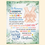 The World's Best Mommy I Love You New Mom Gift Baby Shower - Personalized Blanket