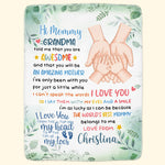 The World's Best Mommy I Love You New Mom Gift Baby Shower - Personalized Blanket