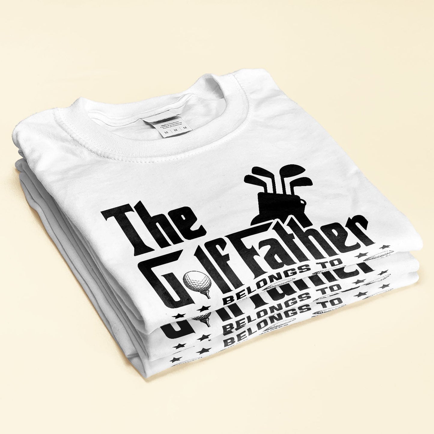 The Golf Father Belongs To - Personalized Shirt - Father's Day, Birthday Gift For Father, Dad, Dada, Daddy, Golfer