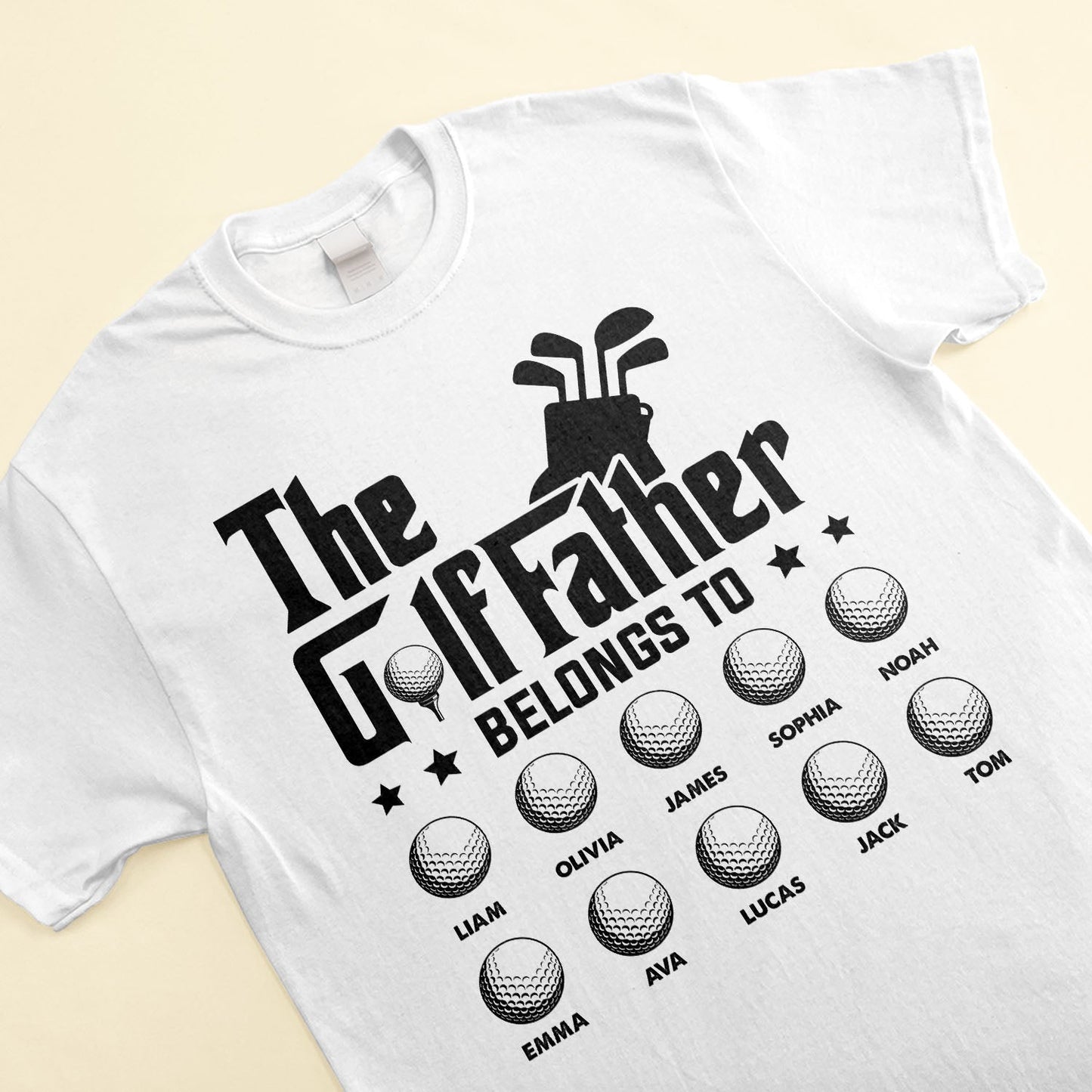 The Golf Father Belongs To - Personalized Shirt - Father's Day, Birthday Gift For Father, Dad, Dada, Daddy, Golfer