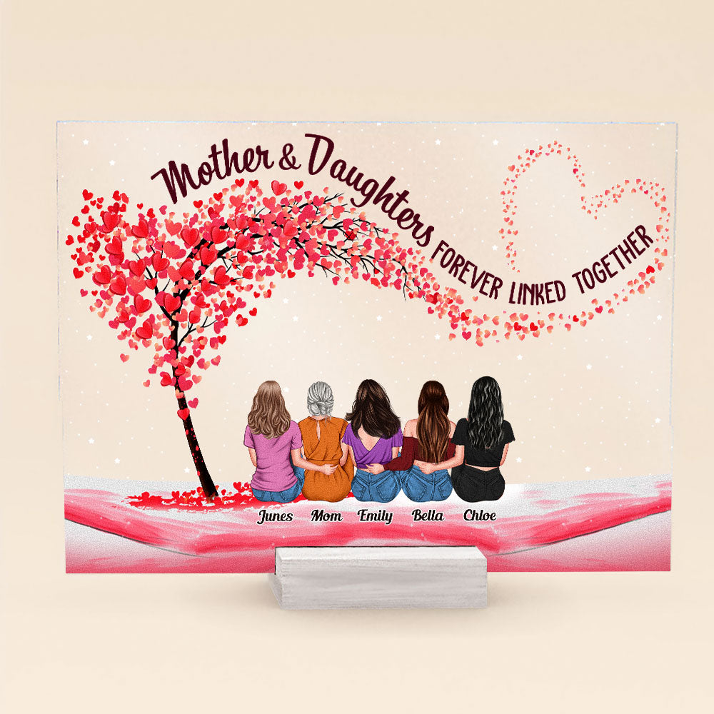 The Love Between Mother And Daughters - Personalized Acrylic Plaque