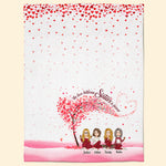 The Love Between Sisters Is Forever - Personalized Blanket - Christmas New Year Gift For Sisters, Besties