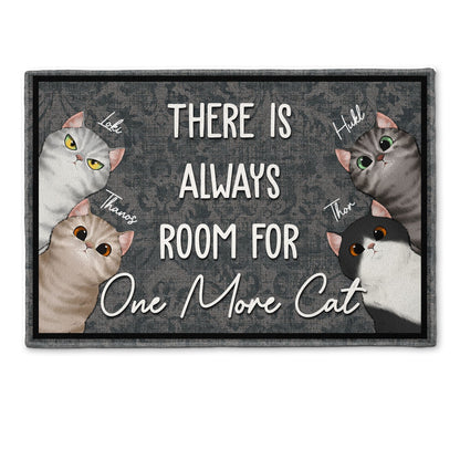 There Is Always Room For One More Cat - Personalized Doormat