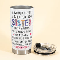 There Is No Greater Gift Than Sisters - Personalized Tumbler Cup - Gift For Sisters - Hoodie Girls Sitting