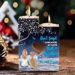 There Was So Much Love - Personalized Wood Candle Holder - Memorial Gift For Dog Lovers, Dog Mom