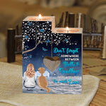There Was So Much Love - Personalized Wood Candle Holder - Memorial Gift For Dog Lovers, Dog Mom