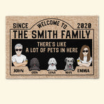 There's Like A Lot Of Pets In Here - Personalized Doormat