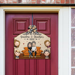 There's No Place Like Grandma And Grandpa's House - Personalized Custom Shaped Wood Sign